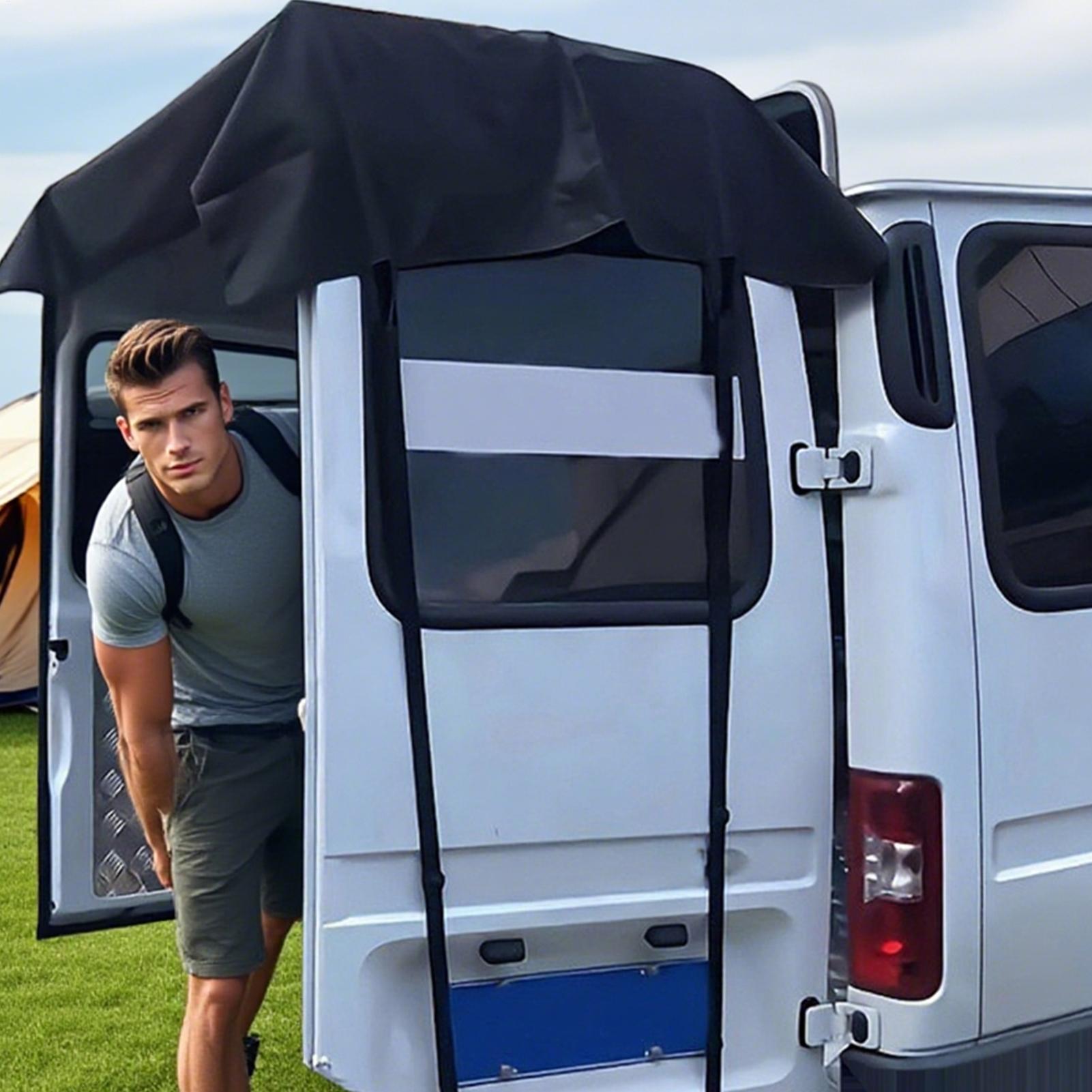 Outdoor Camping Awning - Capa Protetora Traseira para RV, Toldo