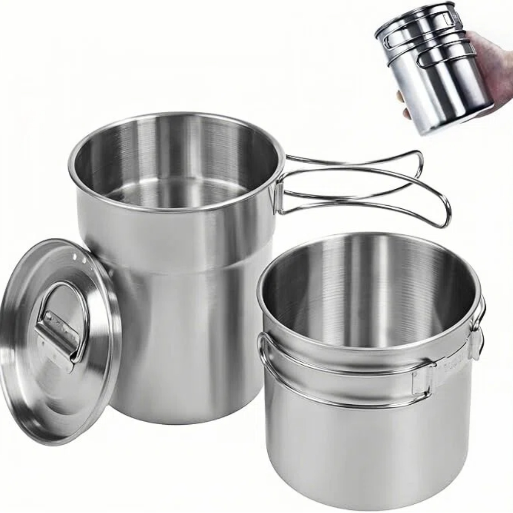 Outdoor Camping Kitchen Table - Canecas Dobráveis para Camping, Panela de