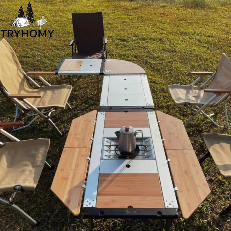 Outdoor Camping Kitchen Table - Tryhomy igt mesa de extensão de