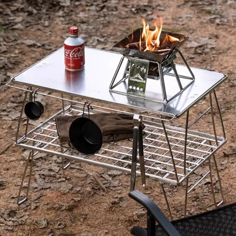 Outdoor Camping Kitchen Table - Mesa Dobrável Portátil para Atividades ao