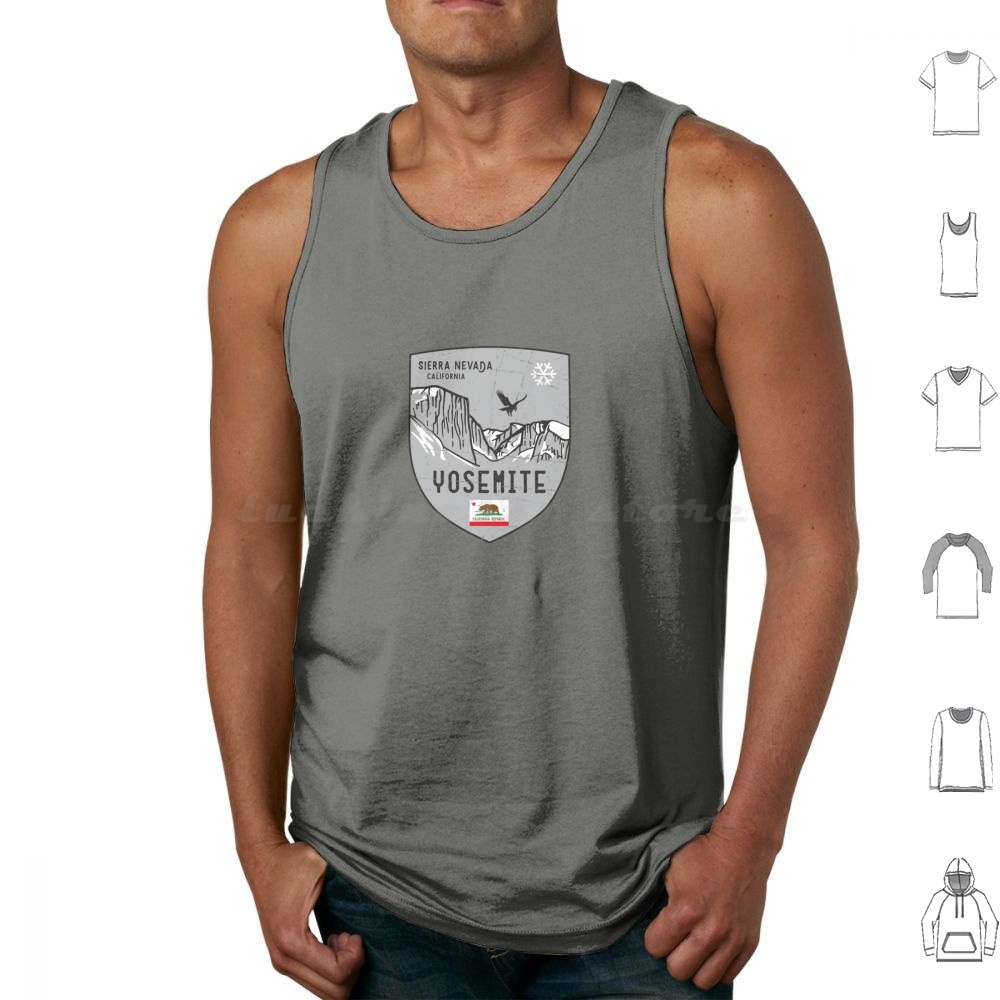 Outdoor Camping Yosemite - Yosemite califórnia emblema regatas colete sem