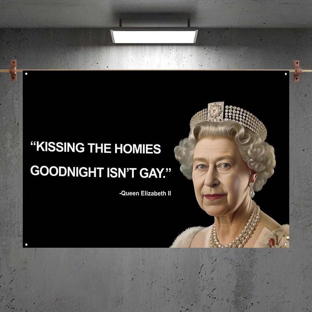 Outdoor Camping Quotes - Bandeiras com Citações Engraçadas 'Kissing Homies