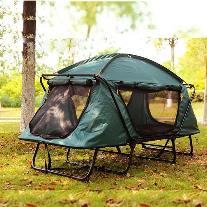 Outdoor Camping Cot - Cama de camping dobrável grande e