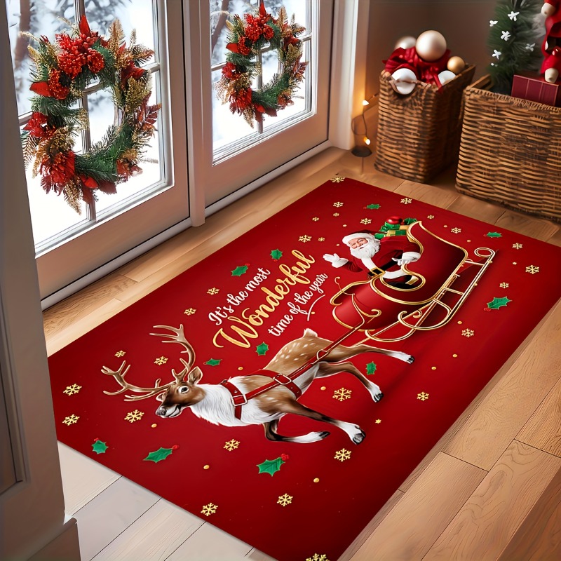 Outdoor Camping Quotes - Tapete de Natal Vermelho de Flanela