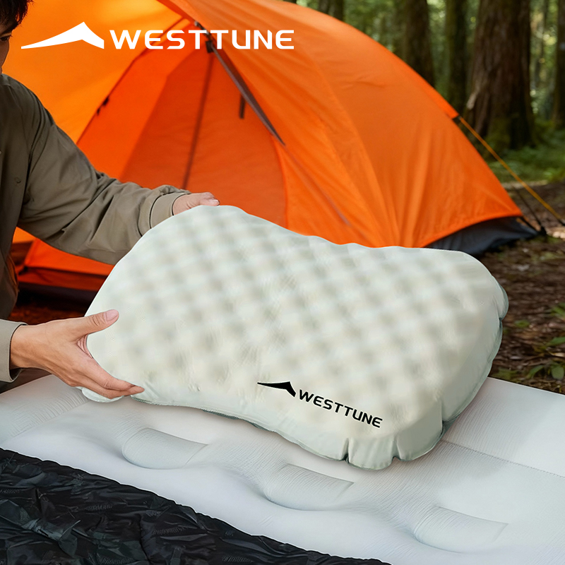 Camp Pillow Compressible - Westtune travesseiro inflável de acampamento portátil