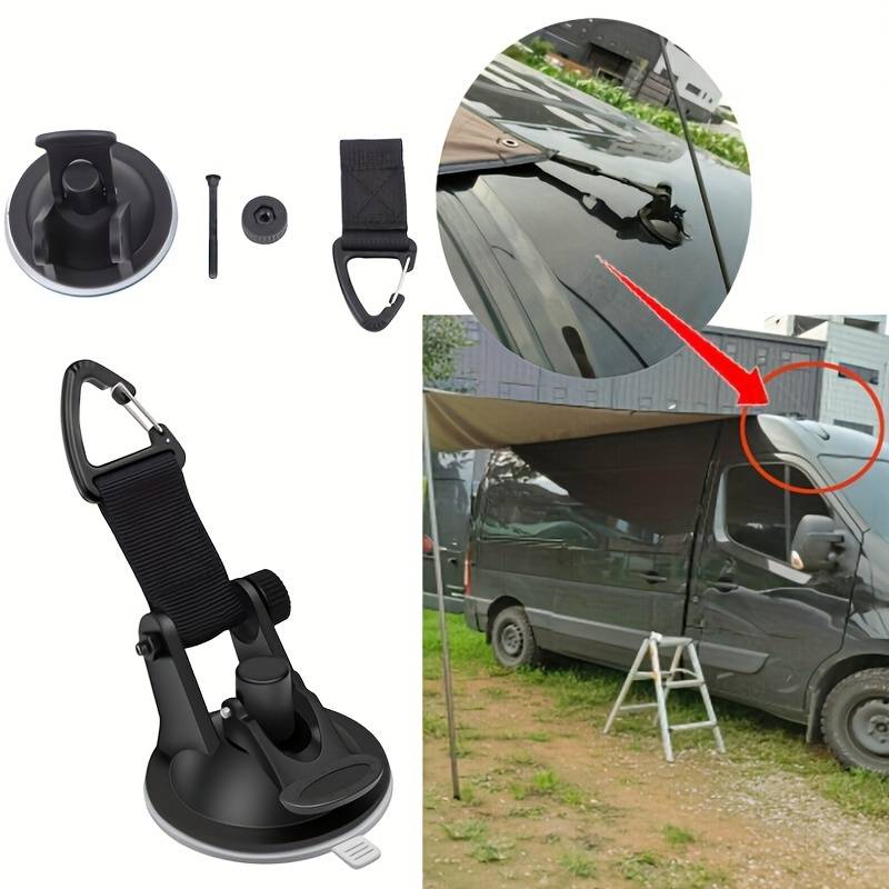 Outdoor Camping Awning - 4 pçs motorhomes carro ventosa âncora