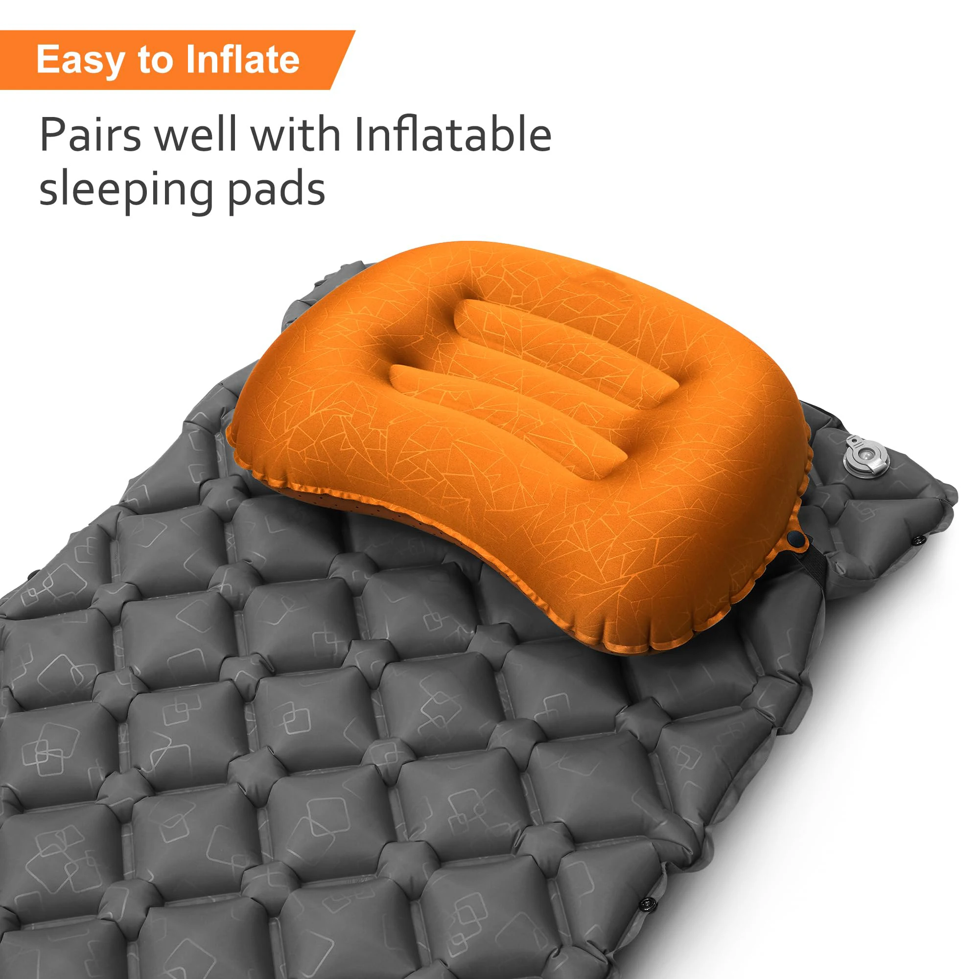 Camp Pillow Compressible - 1PC Travesseiro Inflável Ultraleve para Camping