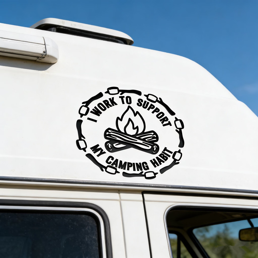 Adesivo de carro com citação e - Outdoor Camping Quotes avaliação e preço