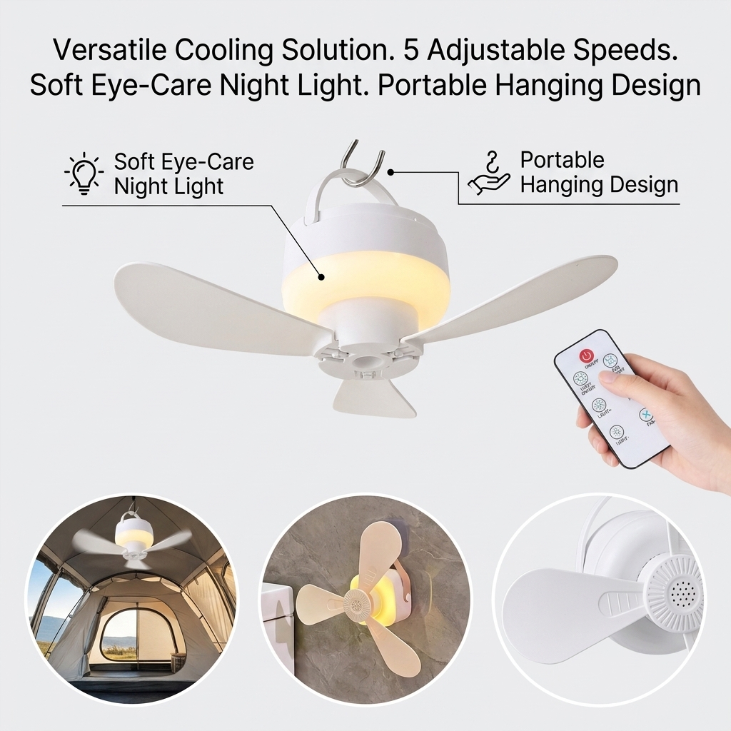 Ventilador de Teto Pequeno Por - Outdoor Camping Cot avaliação e preço