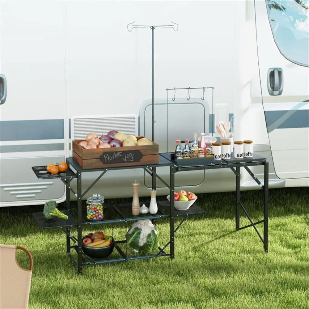 Estação de Cozinha Portátil pa - Outdoor Camping Kitchen Table avaliação e preço