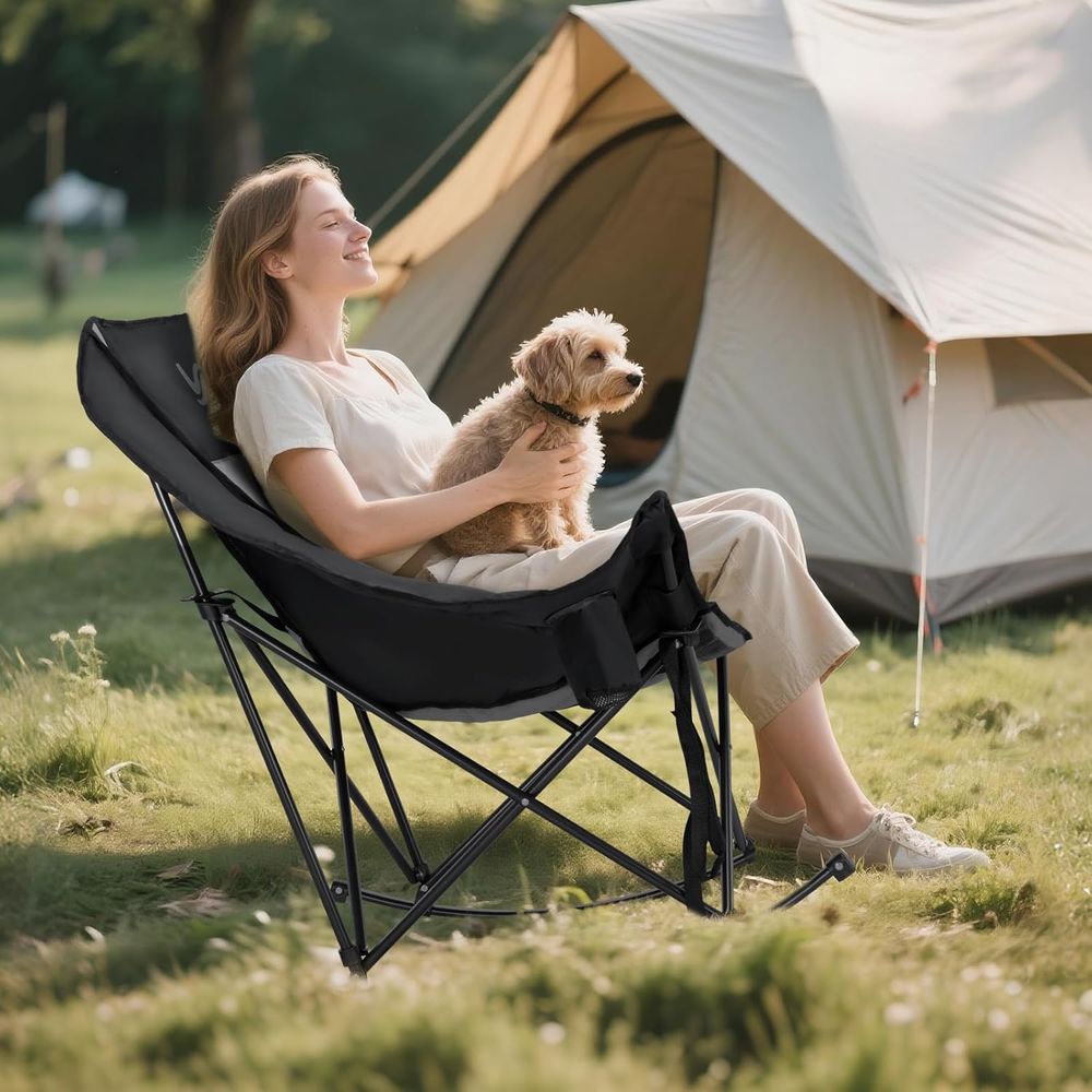 Cadeira de Balanço Portátil pa - Outdoor Camping Rocking Chair avaliação e preço