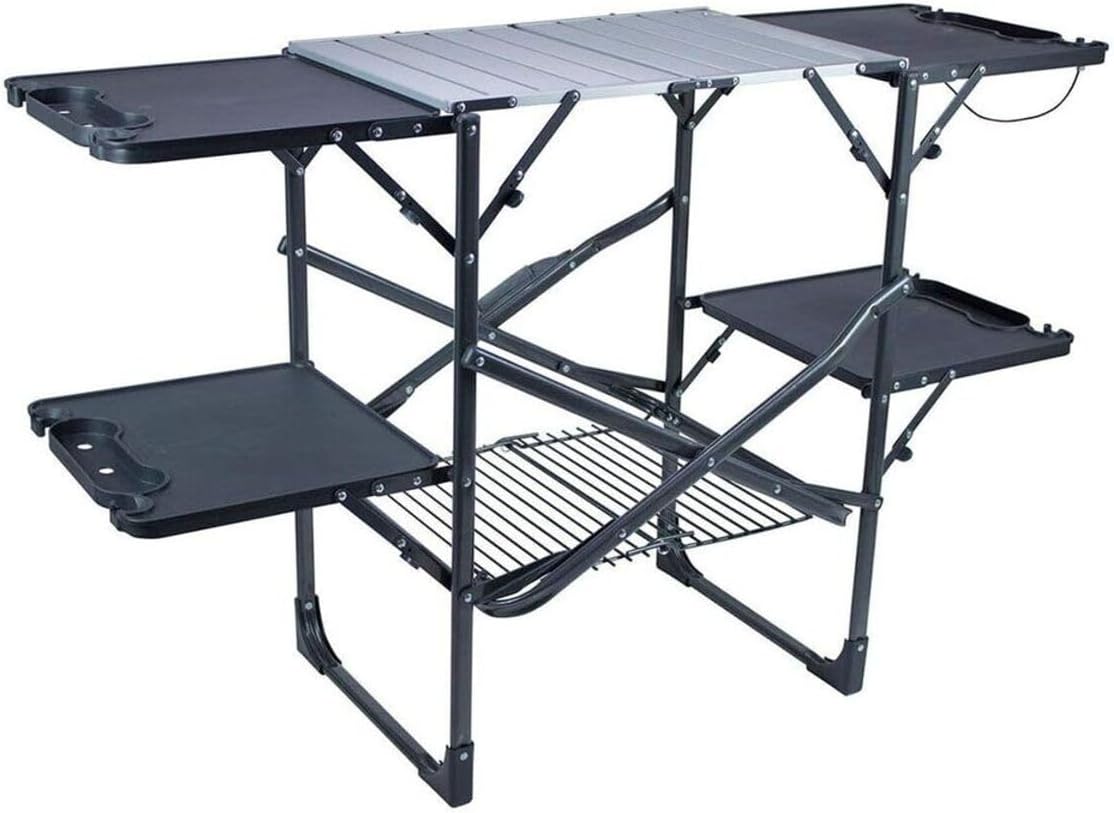Mesa de Cozinha Portátil Dobrá - Outdoor Camping Kitchen Table avaliação e preço