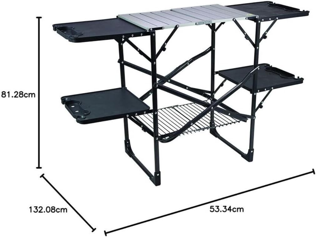 Mesa de Cozinha Portátil Dobrá - Outdoor Camping Kitchen Table avaliação e preço
