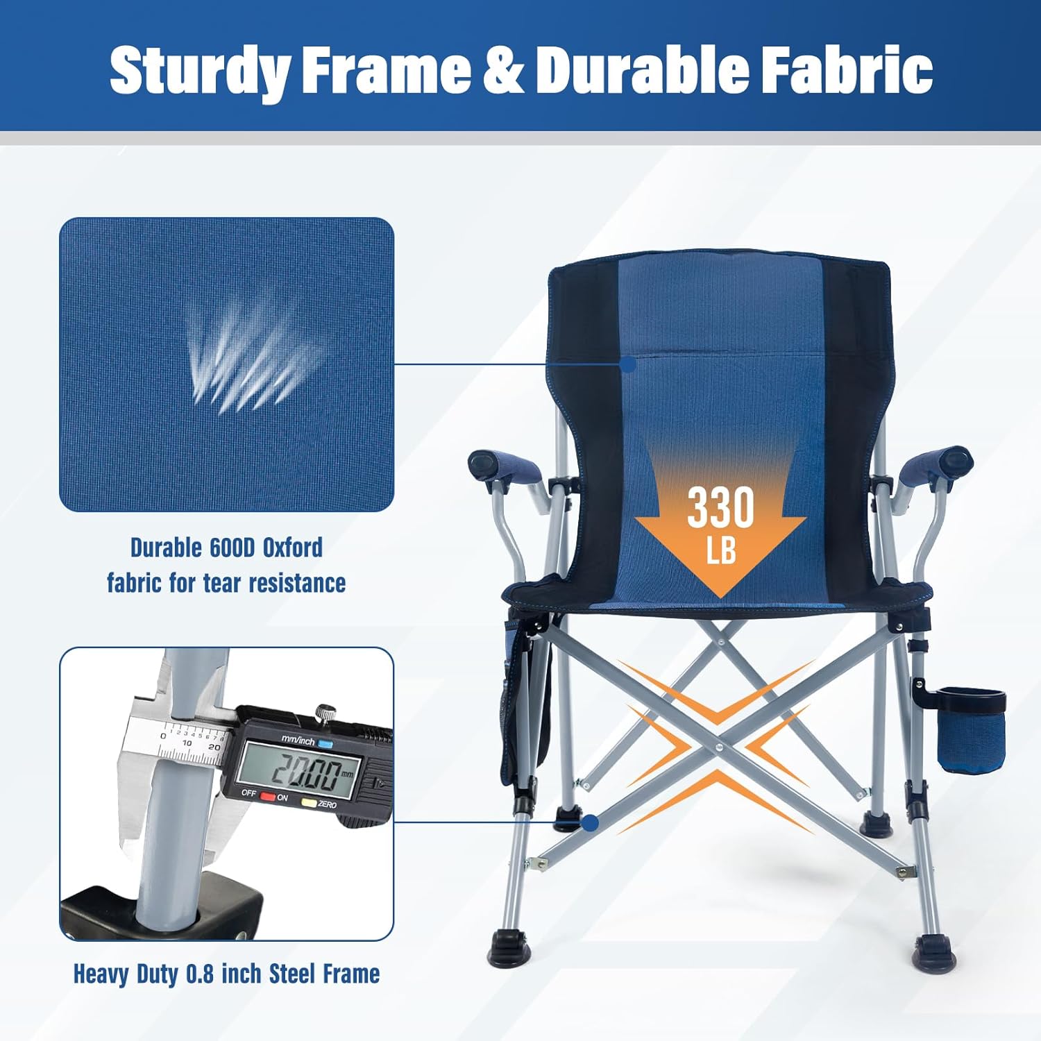 Cadeira de Camping Portátil e  - Outdoor Camping Folding Chair avaliação e preço