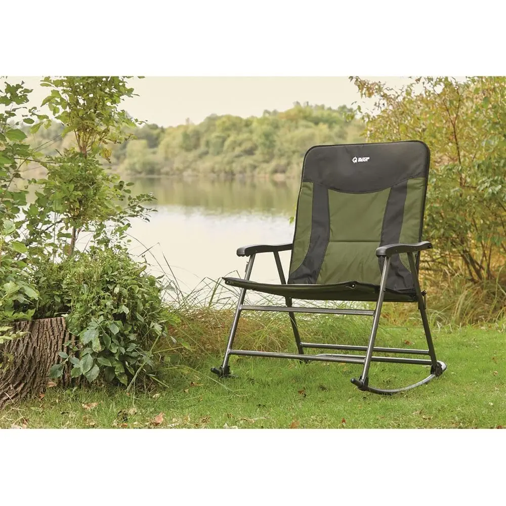 Cadeira de camping portátil co - Outdoor Camping Rocking Chair avaliação e preço