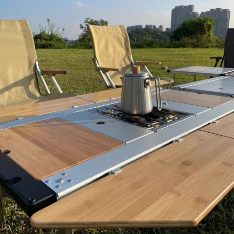 Tryhomy igt mesa de extensão d - Outdoor Camping Kitchen Table avaliação e preço