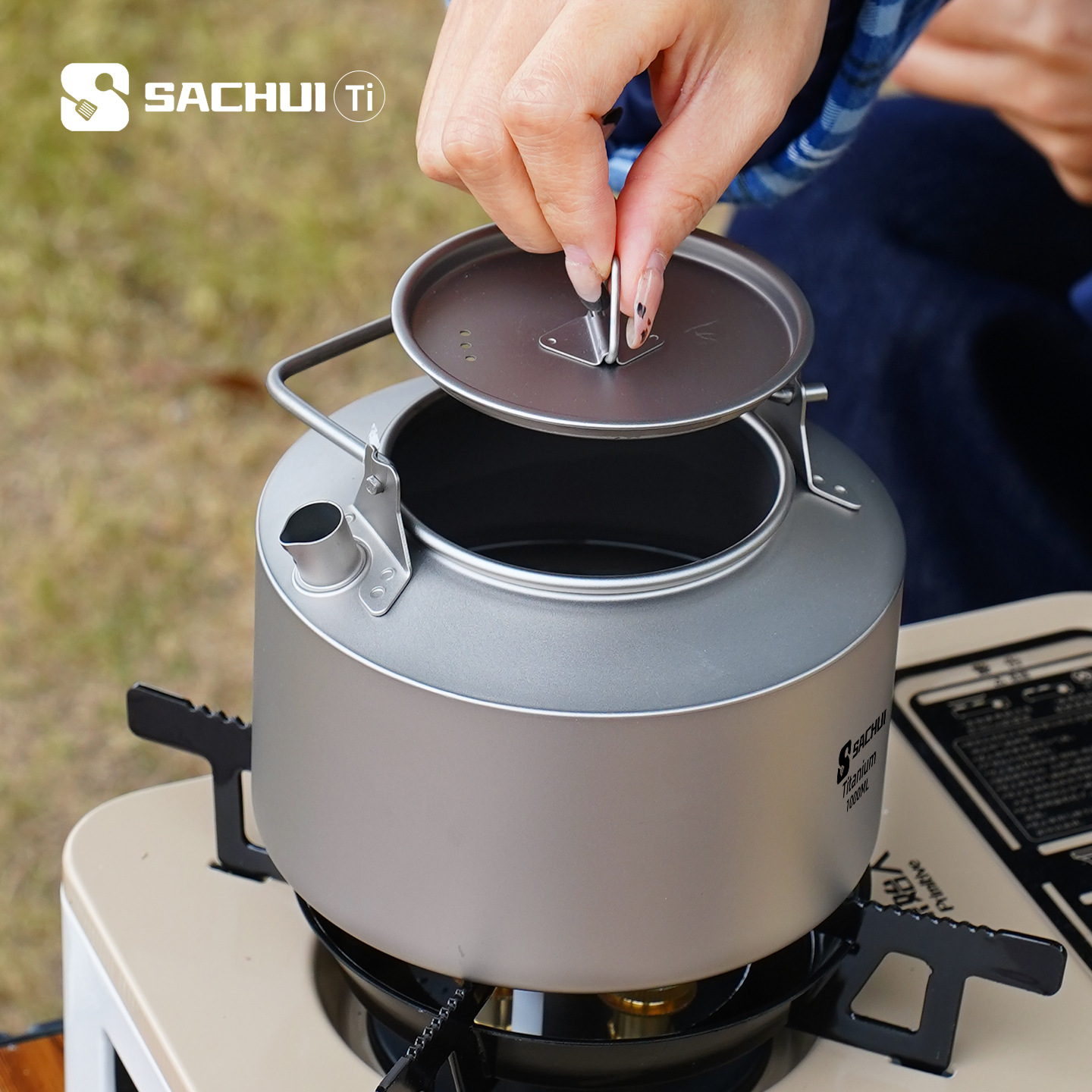 Chaleira de titânio puro 1000m - Outdoor Camping Cooking Equipment avaliação e preço