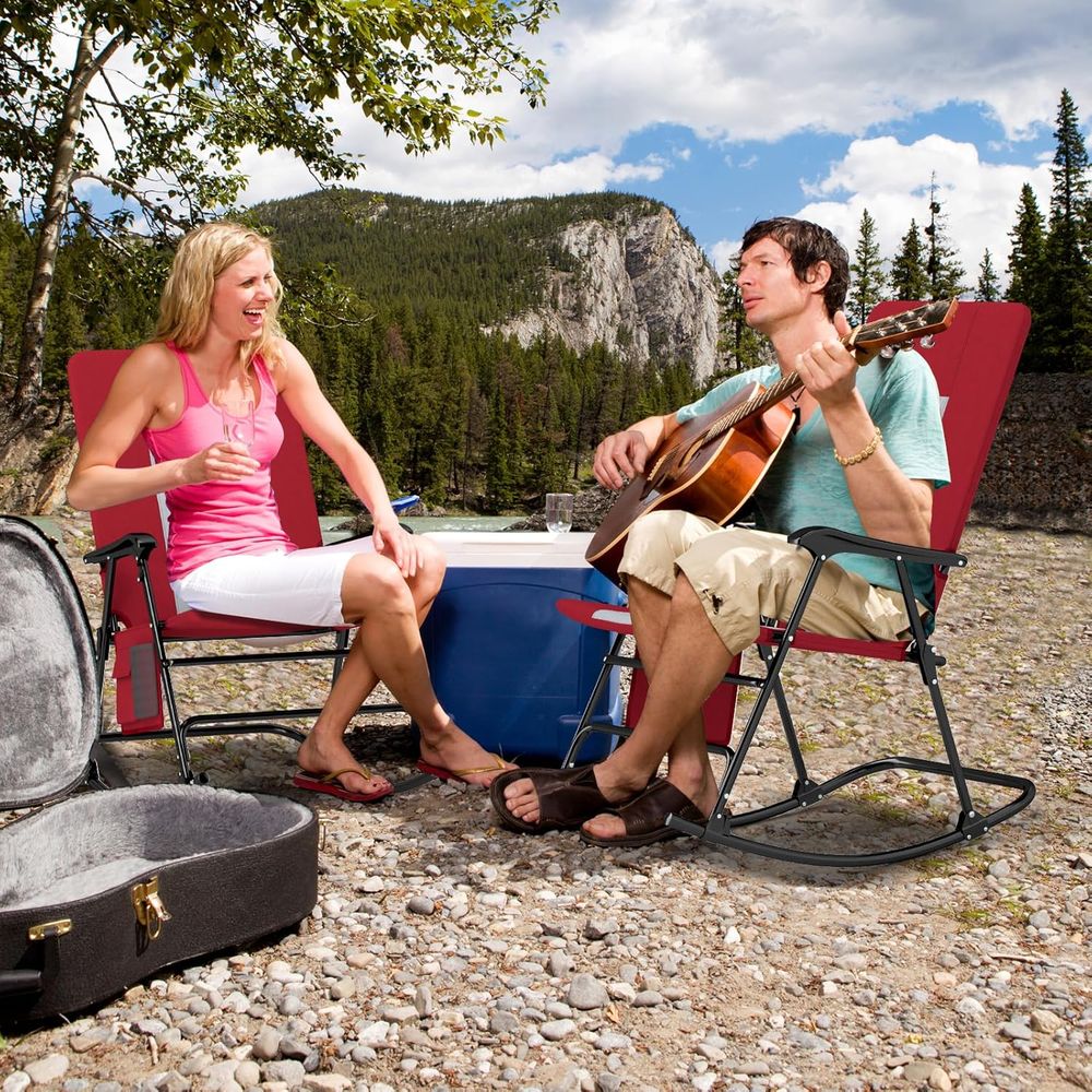 Cadeira de balanço externa ext - Outdoor Camping Rocking Chair avaliação e preço