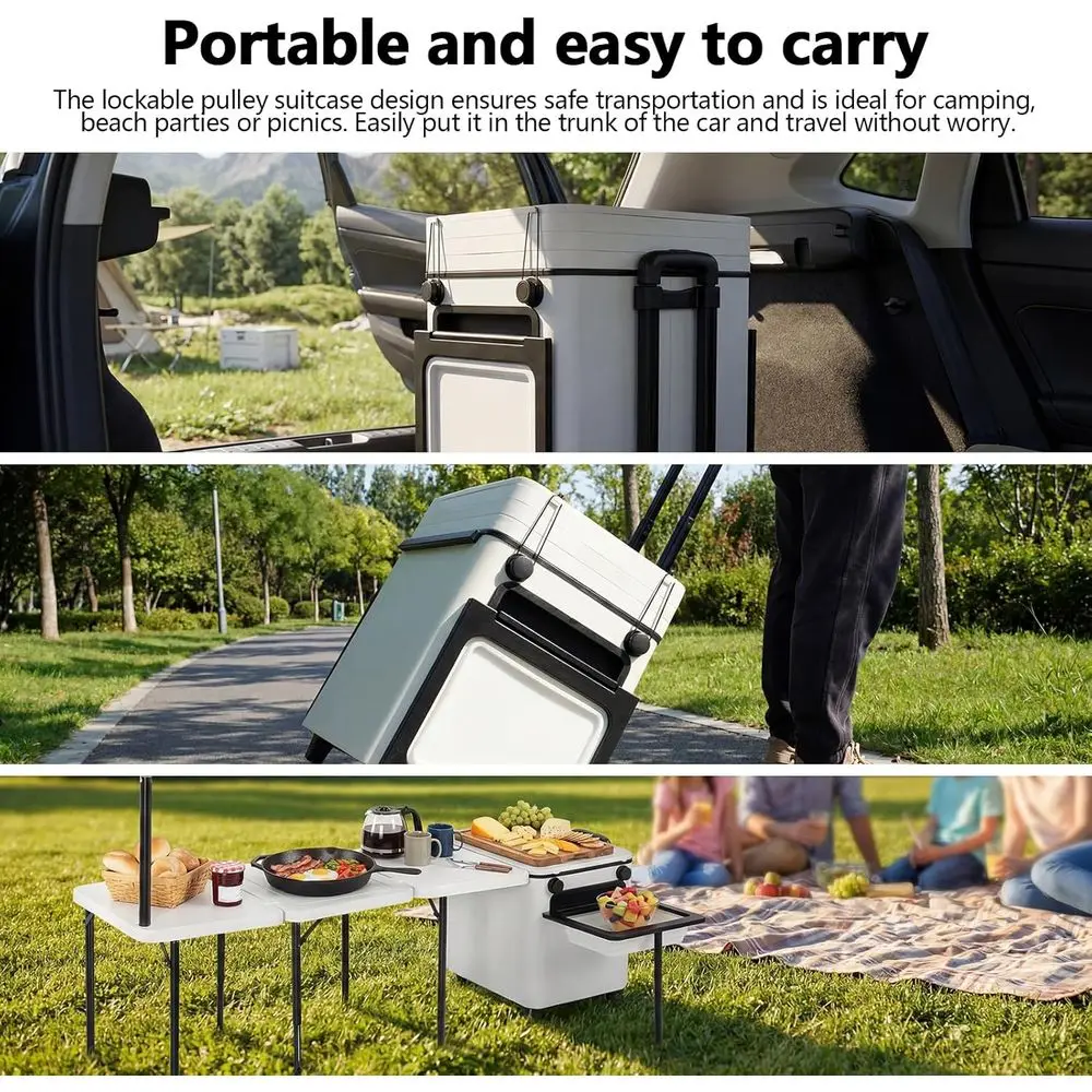Mesa de Cozinha Portátil e Dob - Outdoor Camping Kitchen Table avaliação e preço