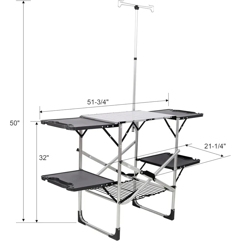 Mesa de Cozinha Portátil para  - Outdoor Camping Kitchen Table avaliação e preço