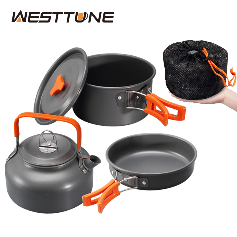 Westtune kit de panelas de aca - Outdoor Camping Kitchen Table avaliação e preço