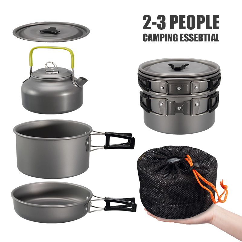 Westtune kit de panelas de aca - Outdoor Camping Kitchen Table avaliação e preço
