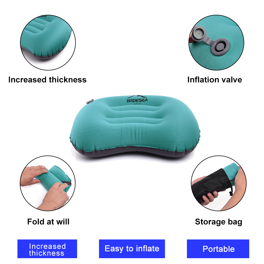 Widesea travesseiro inflável p - Camp Pillow Compressible avaliação e preço