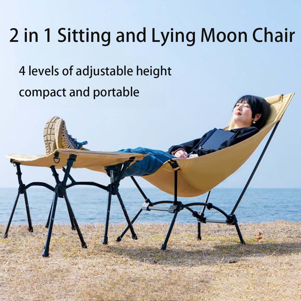 Multi-função acampamento lua c - Outdoor Camping Rocking Chair avaliação e preço