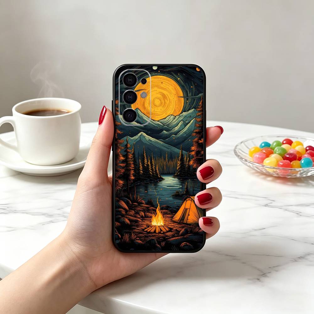 Capa de Telefone para Camping  - Outdoor Camping Quotes avaliação e preço