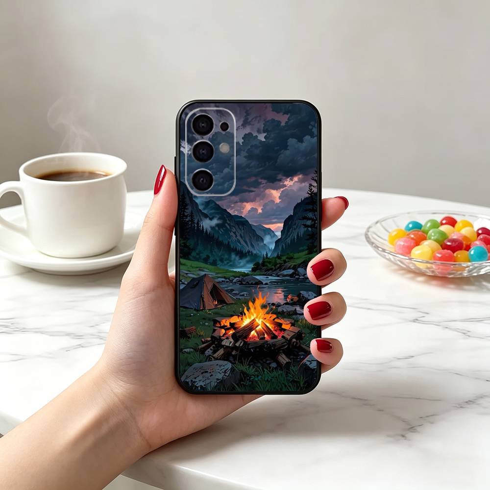 Capa de Telefone para Camping  - Outdoor Camping Quotes avaliação e preço