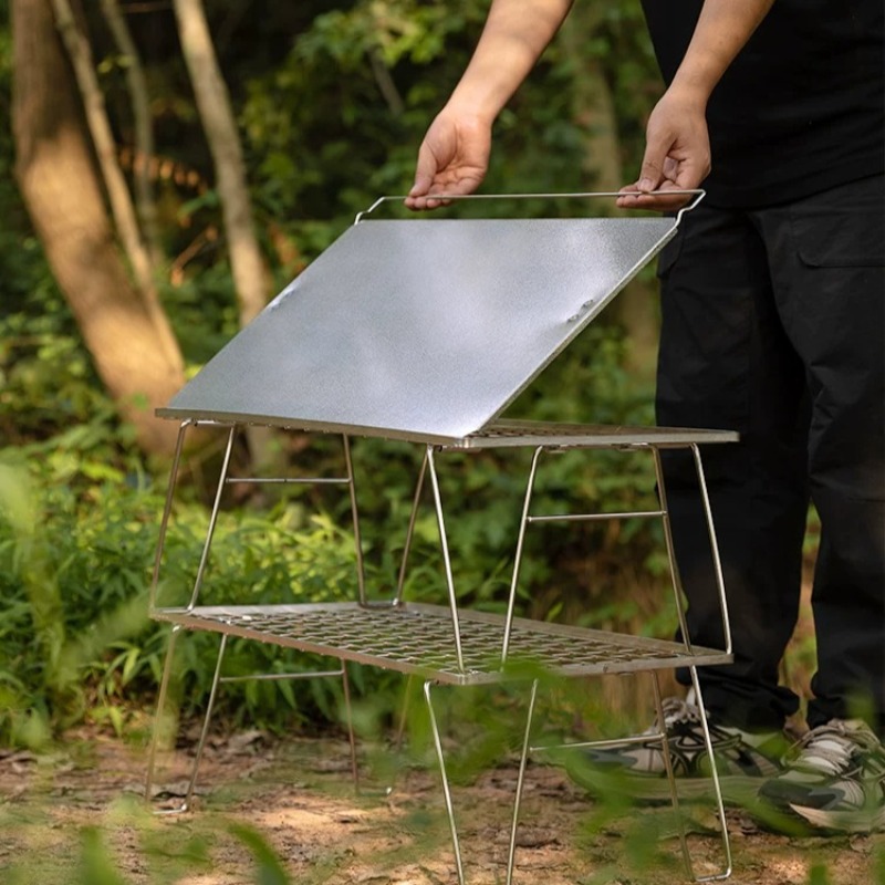 Mesa Dobrável Portátil para At - Outdoor Camping Kitchen Table avaliação e preço
