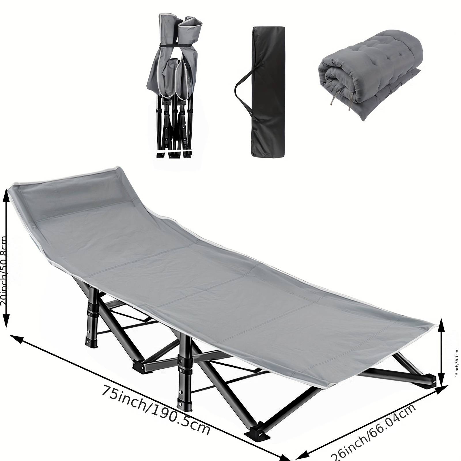 Cama de Camping Dobrável Refor - Outdoor Camping Cot avaliação e preço