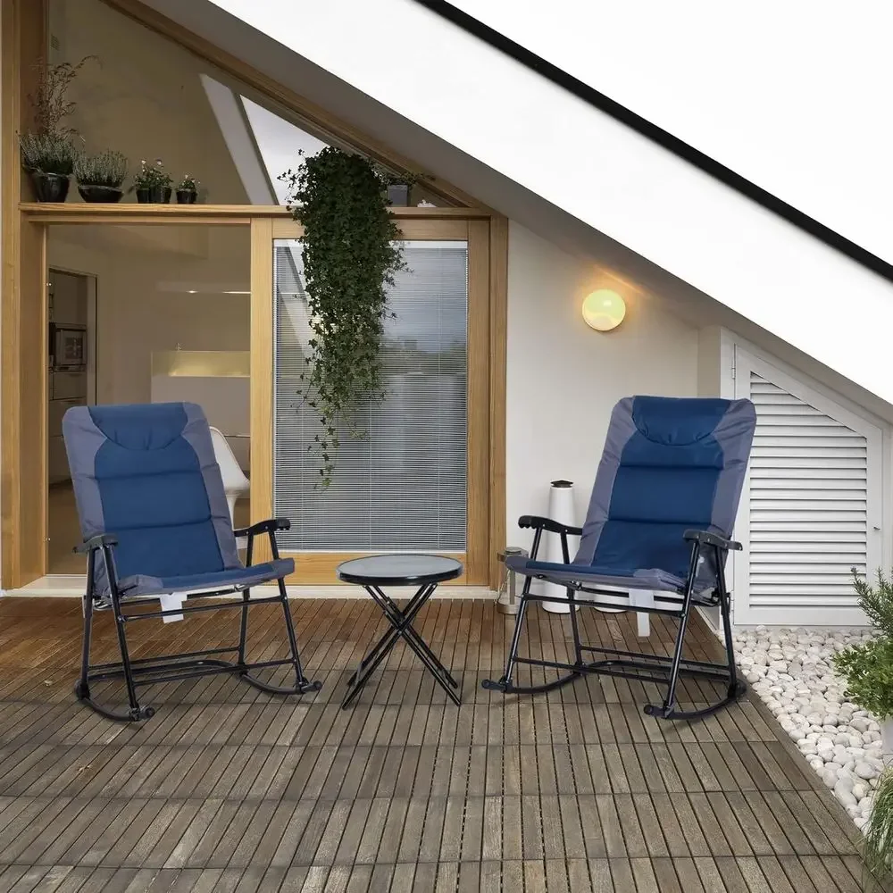 Conjunto de Móveis de Pátio Ex - Outdoor Camping Rocking Chair avaliação e preço