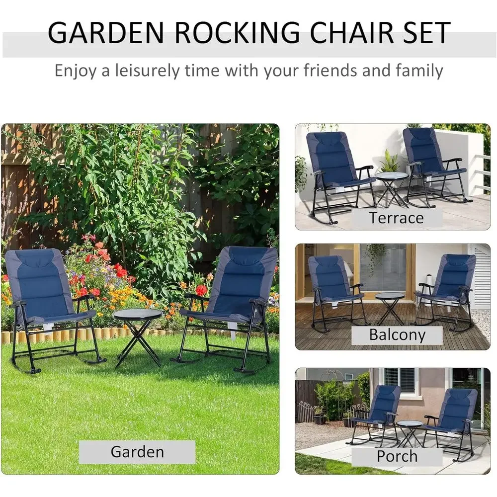 Conjunto de Móveis de Pátio Ex - Outdoor Camping Rocking Chair avaliação e preço