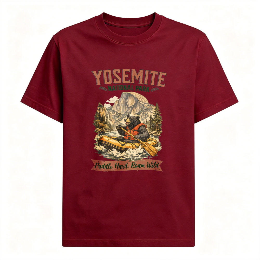 Camiseta gráfica retrô do Parq - Outdoor Camping Yosemite avaliação e preço