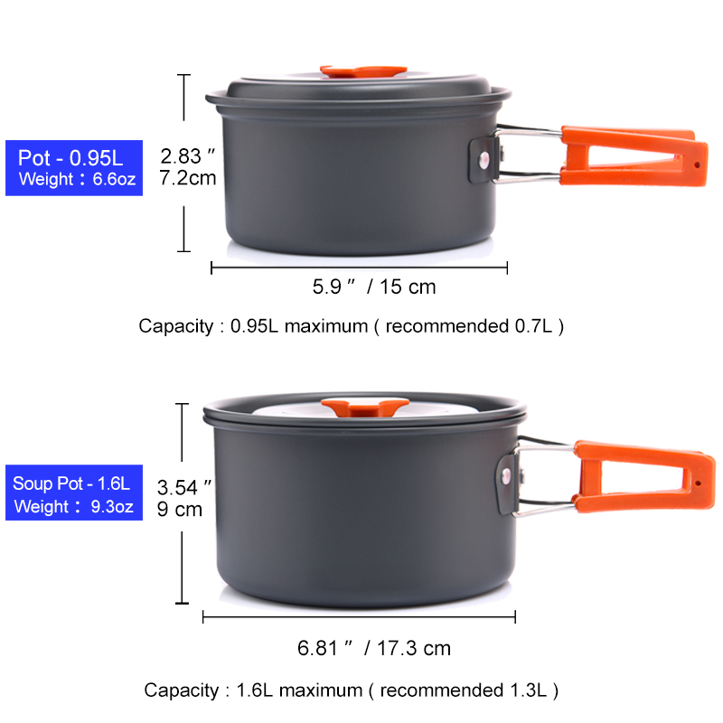 Widesea conjunto de panelas pa - Outdoor Camping Kitchen Table avaliação e preço