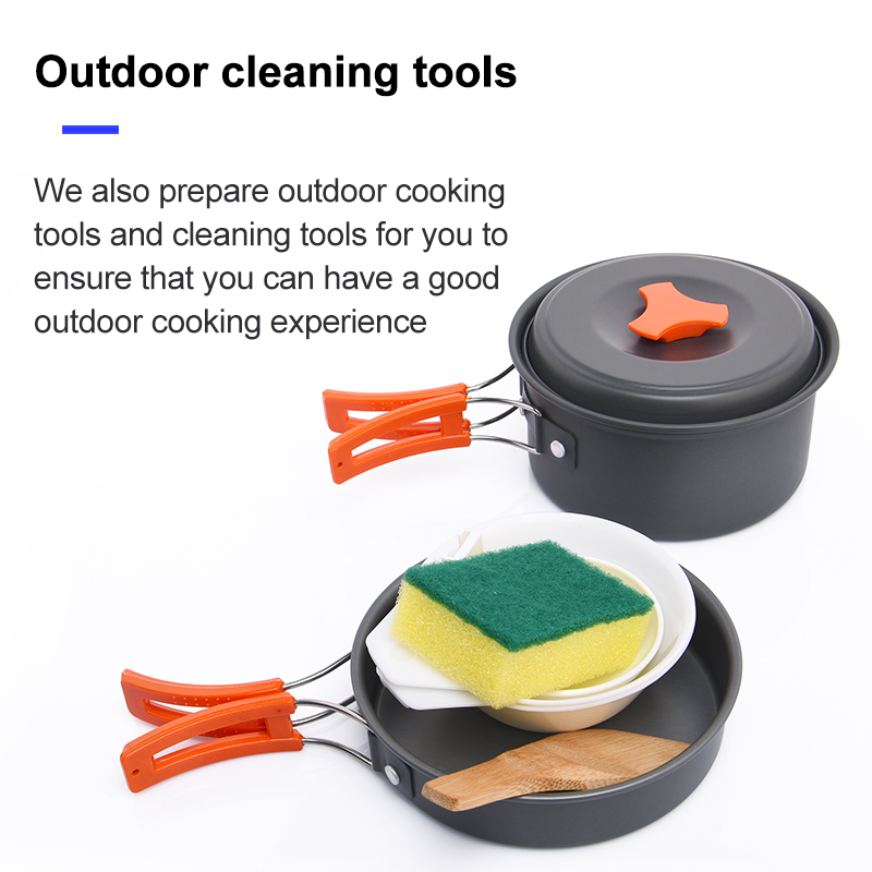 Widesea conjunto de panelas pa - Outdoor Camping Kitchen Table avaliação e preço