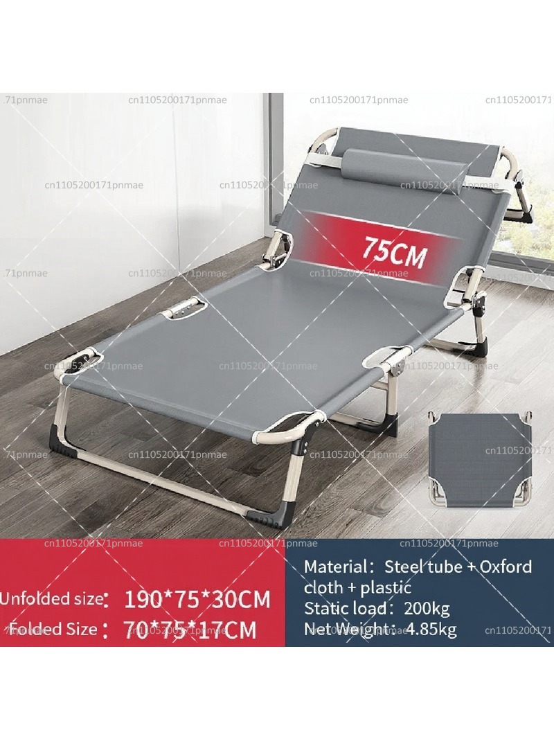 Cama Dobrável de Metal Moderna - Outdoor Camping Folding Chair avaliação e preço