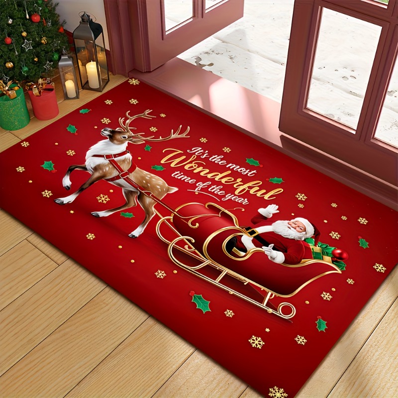 Tapete de Natal Vermelho de Fl - Outdoor Camping Quotes avaliação e preço