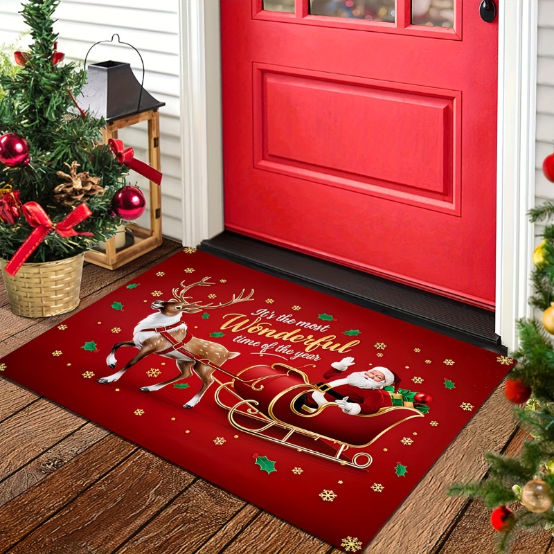Tapete de Natal Vermelho de Fl - Outdoor Camping Quotes avaliação e preço