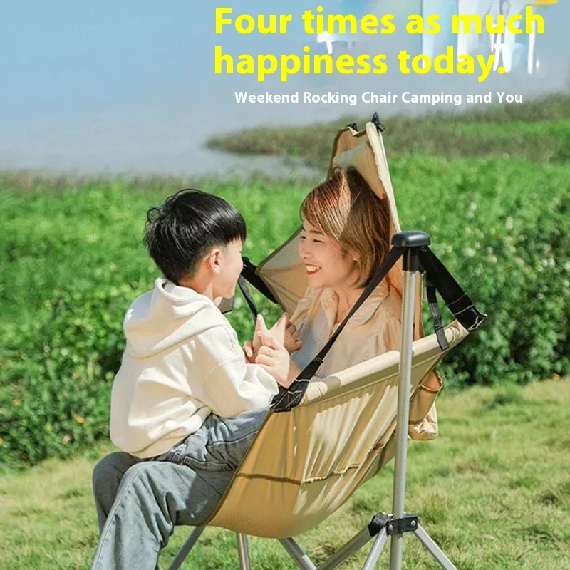 Cadeira Portátil Dobrável de M - Outdoor Camping Rocking Chair avaliação e preço