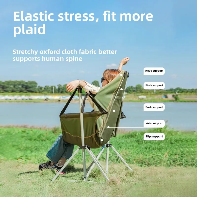Cadeira Portátil Dobrável de M - Outdoor Camping Rocking Chair avaliação e preço