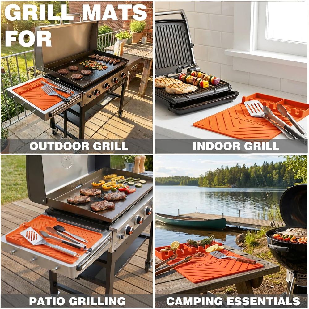 Tapetes de Silicone para Grelh - Outdoor Camping Kitchen avaliação e preço