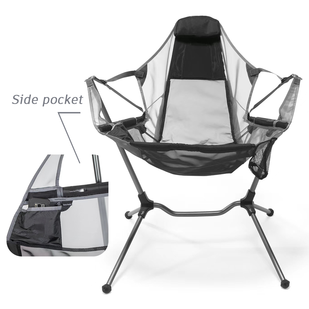 Cadeira de Praia Portátil de A - Outdoor Camping Rocking Chair avaliação e preço