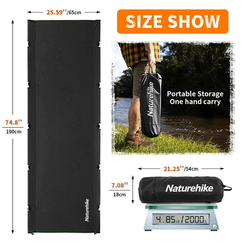 Cama Dobrável Naturehike XJC05 - Outdoor Camping Cot avaliação e preço