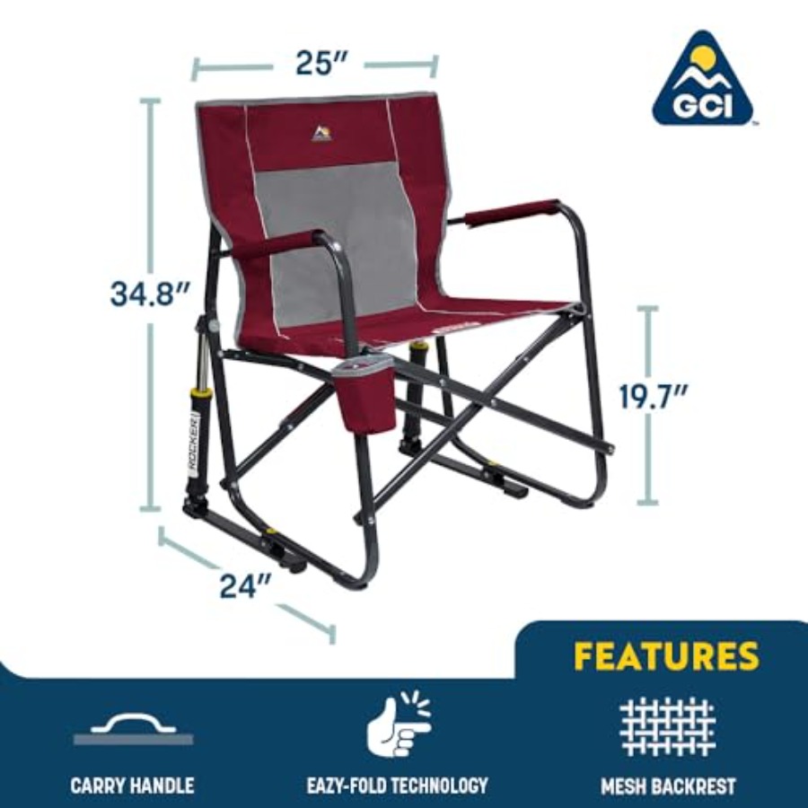 Cadeira de Balanço Freestyle p - Outdoor Camping Rocking Chair avaliação e preço