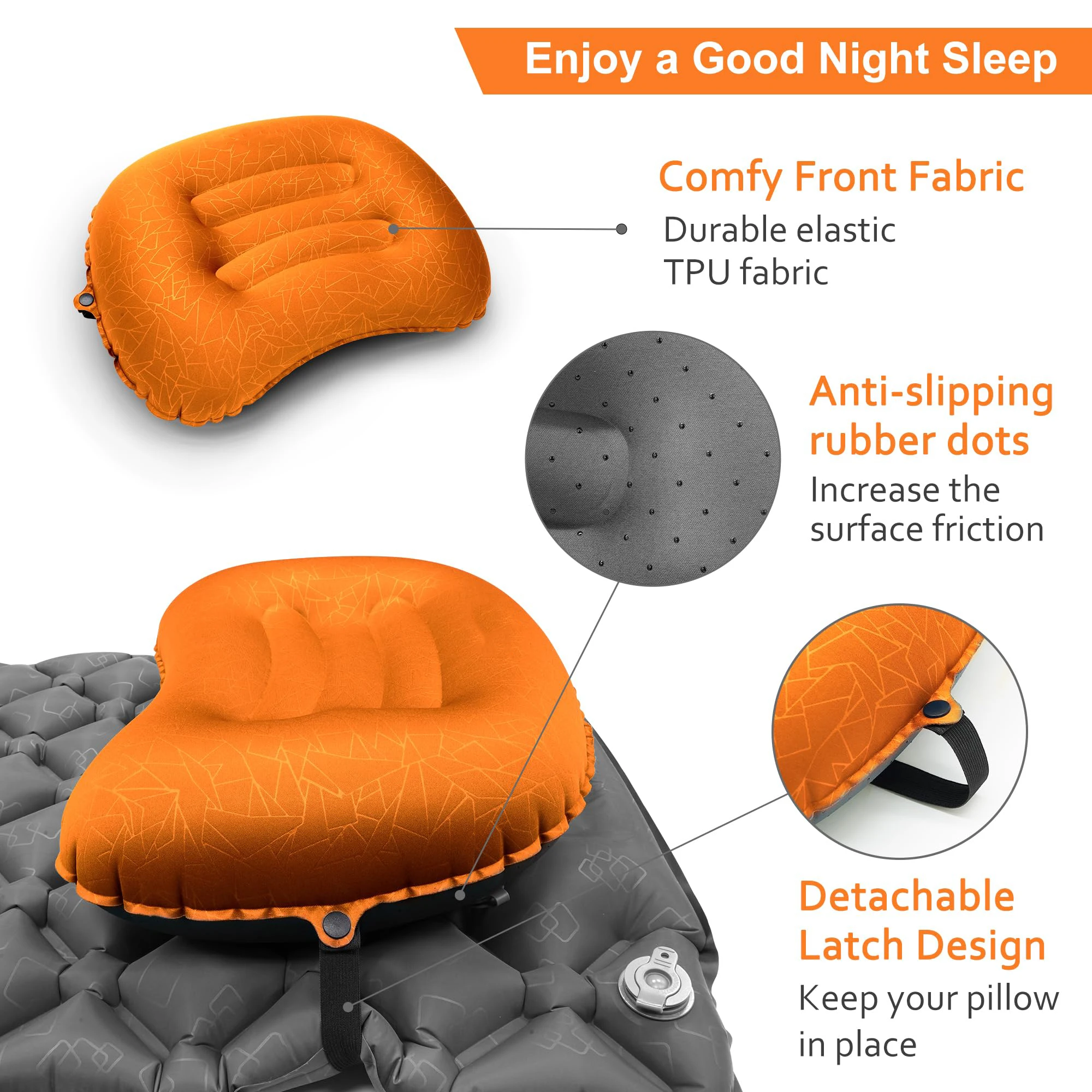 1PC Travesseiro Inflável Ultra - Camp Pillow Compressible avaliação e preço