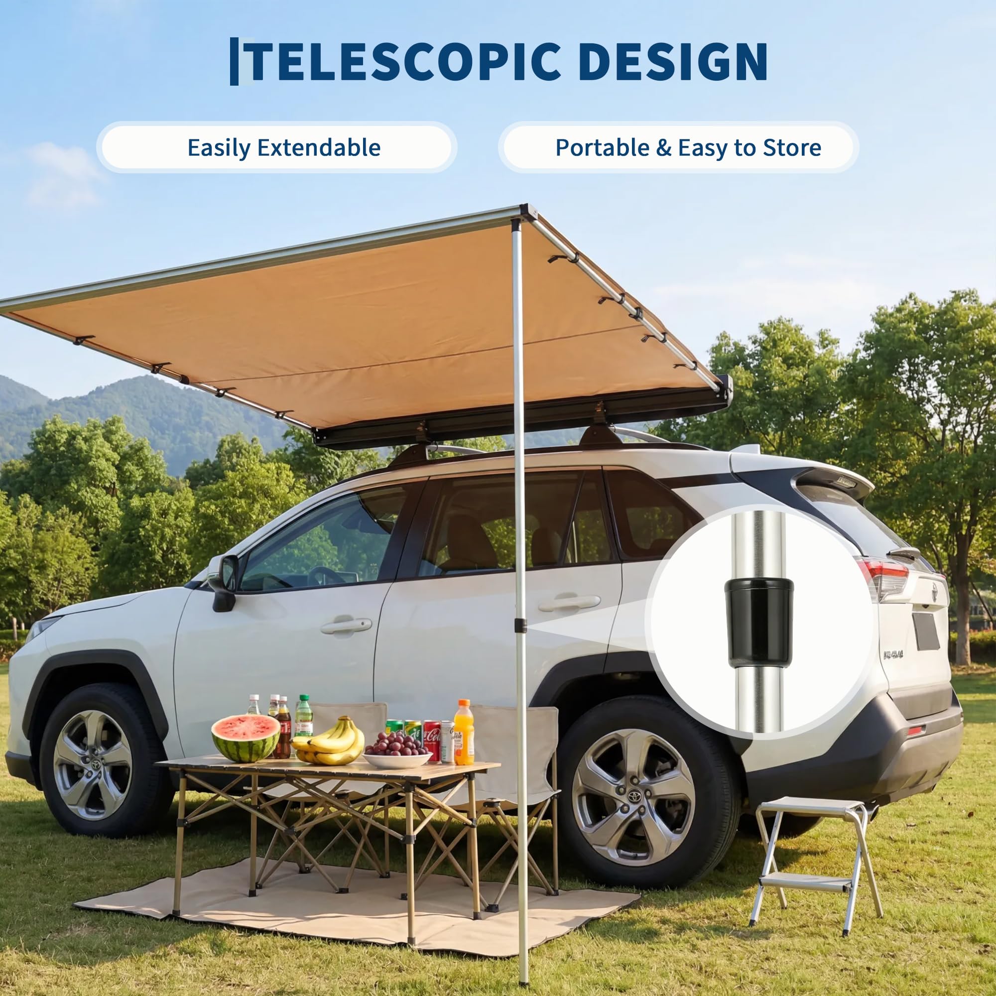 Toldo Retrátil para Teto de SU - Outdoor Camping Bag avaliação e preço