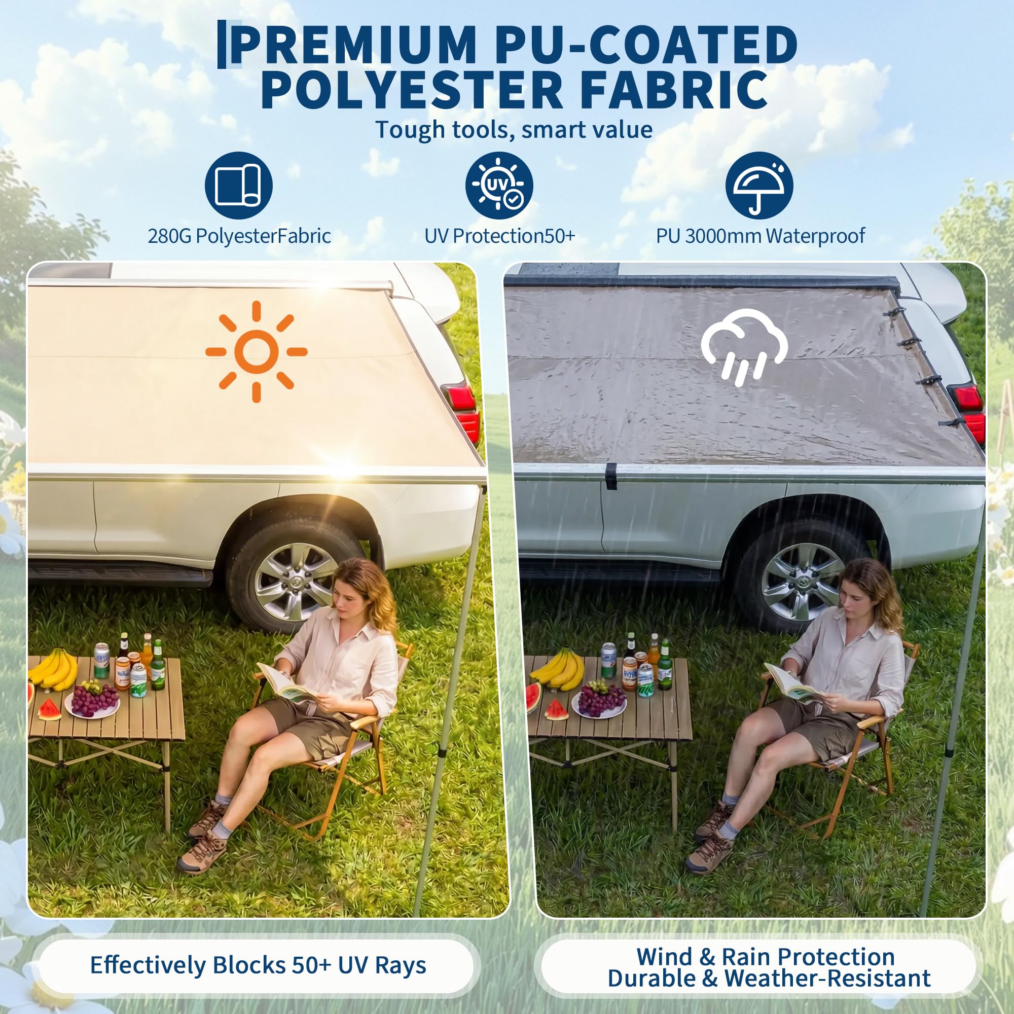 Toldo Retrátil para Teto de SU - Outdoor Camping Bag avaliação e preço