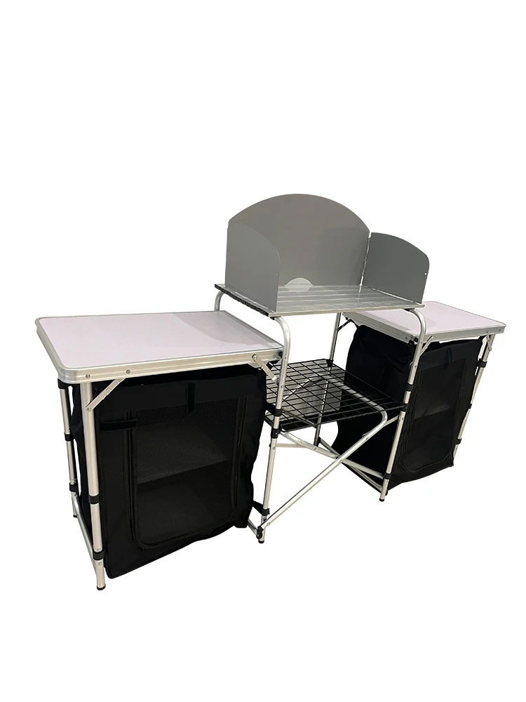 Mesa de Cozinha Portátil de Al - Outdoor Camping Kitchen Table avaliação e preço